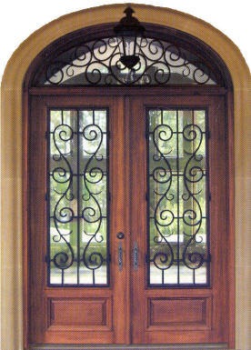 Charleston 3/4 lite double door w/ elliptical Charleston transom_Homestead door companies_Alabama